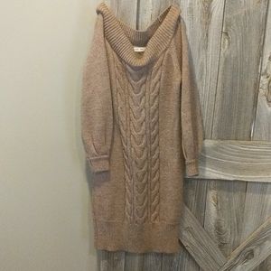 Women's long sleeve sweater dress